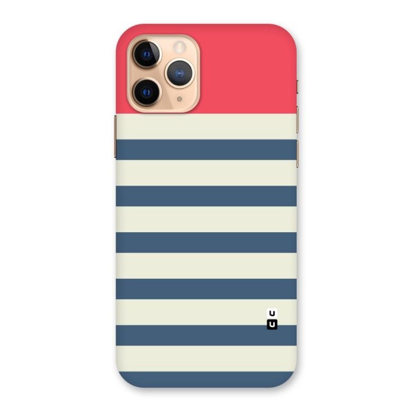 Solid Orange And Stripes Back Case for iPhone 11 Pro