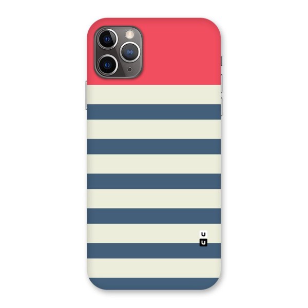 Solid Orange And Stripes Back Case for iPhone 11 Pro Max