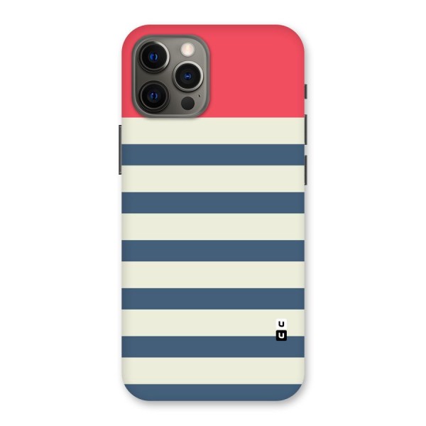 Solid Orange And Stripes Back Case for iPhone 12 Pro Max