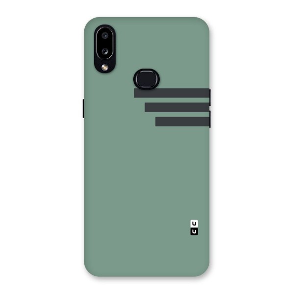 Solid Sports Stripe Back Case for Galaxy A10s