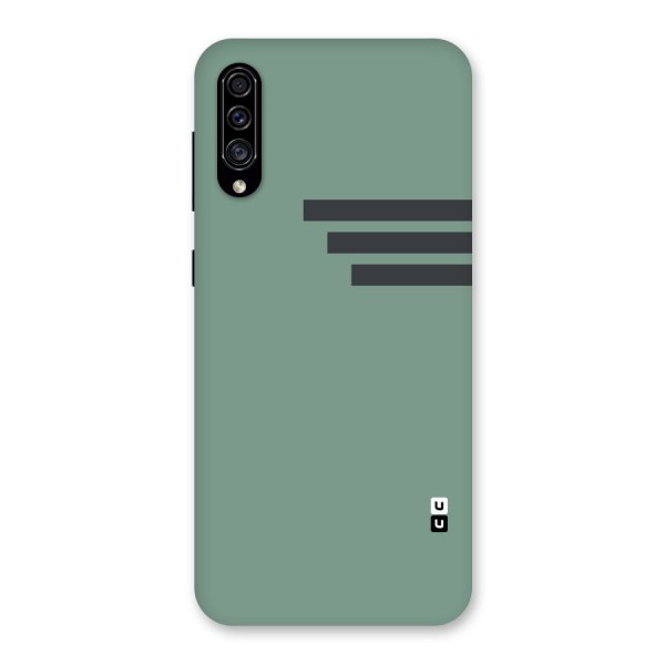 Solid Sports Stripe Back Case for Galaxy A30s