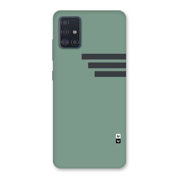Solid Sports Stripe Back Case for Galaxy A51