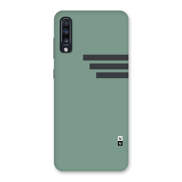 Solid Sports Stripe Back Case for Galaxy A70