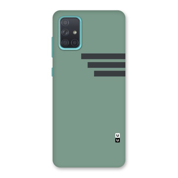 Solid Sports Stripe Back Case for Galaxy A71