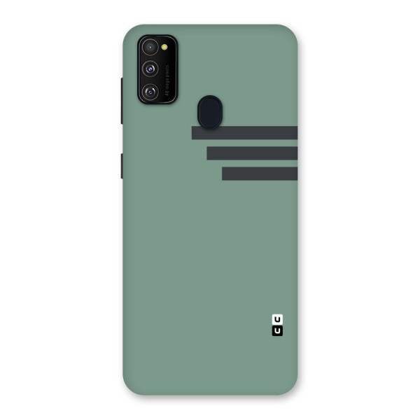 Solid Sports Stripe Back Case for Galaxy M30s