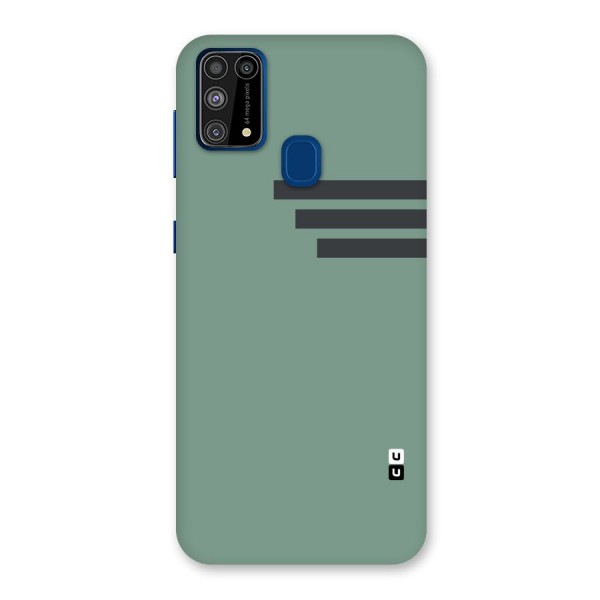 Solid Sports Stripe Back Case for Galaxy M31