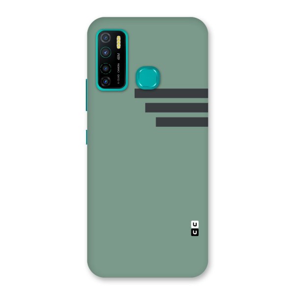 Solid Sports Stripe Back Case for Infinix Hot 9 Pro