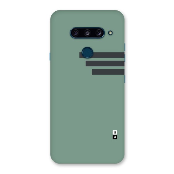 Solid Sports Stripe Back Case for LG  V40 ThinQ