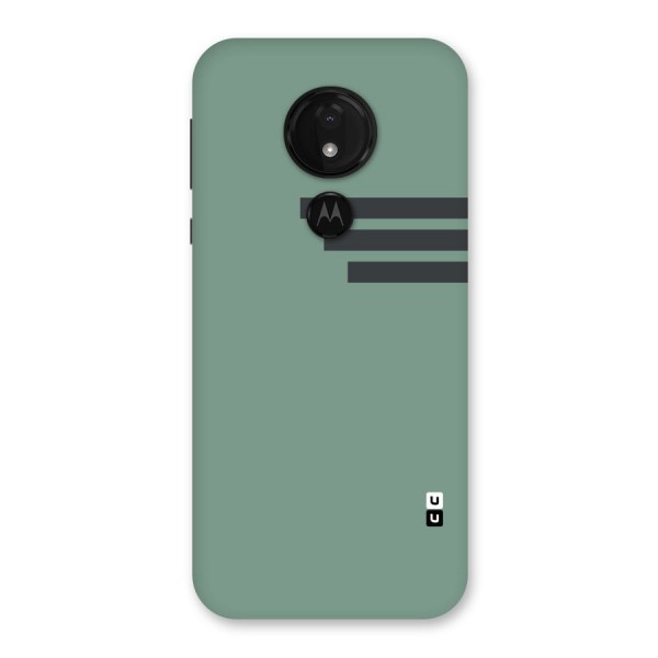Solid Sports Stripe Back Case for Moto G7 Power