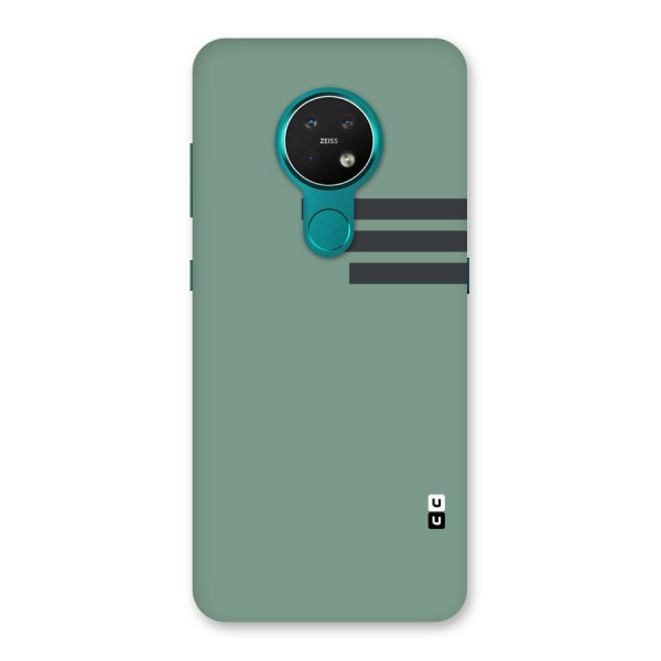 Solid Sports Stripe Back Case for Nokia 7.2