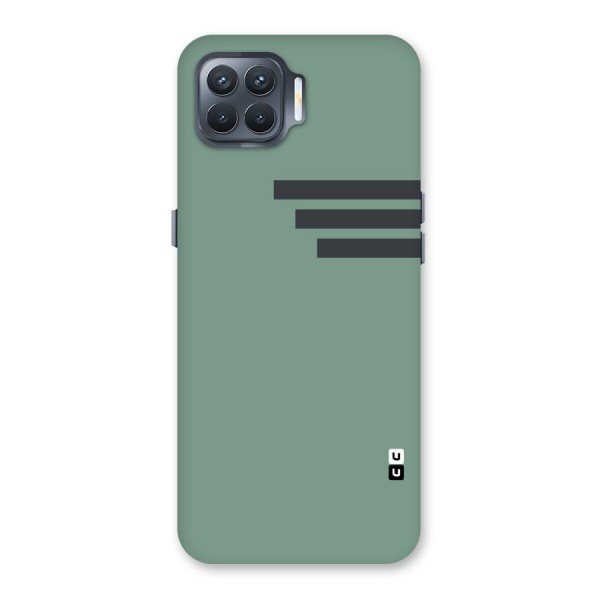 Solid Sports Stripe Back Case for Oppo F17 Pro