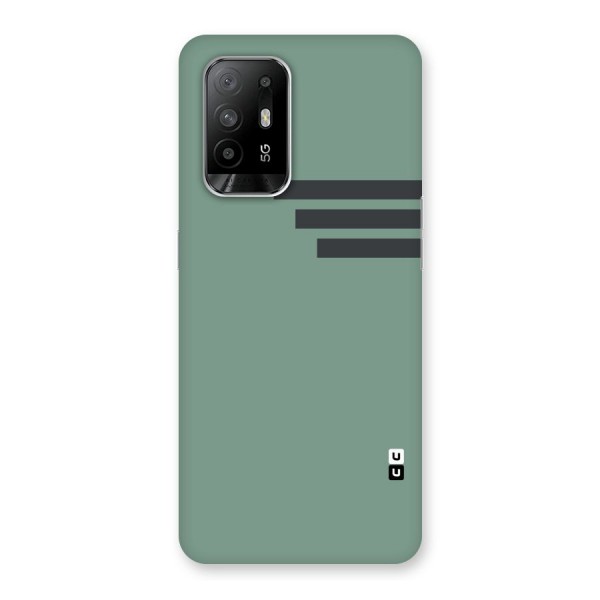 Solid Sports Stripe Back Case for Oppo F19 Pro Plus 5G
