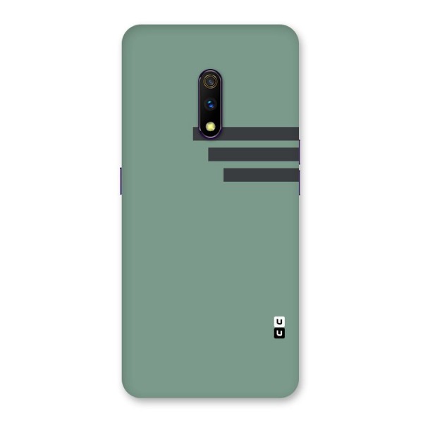 Solid Sports Stripe Back Case for Realme X