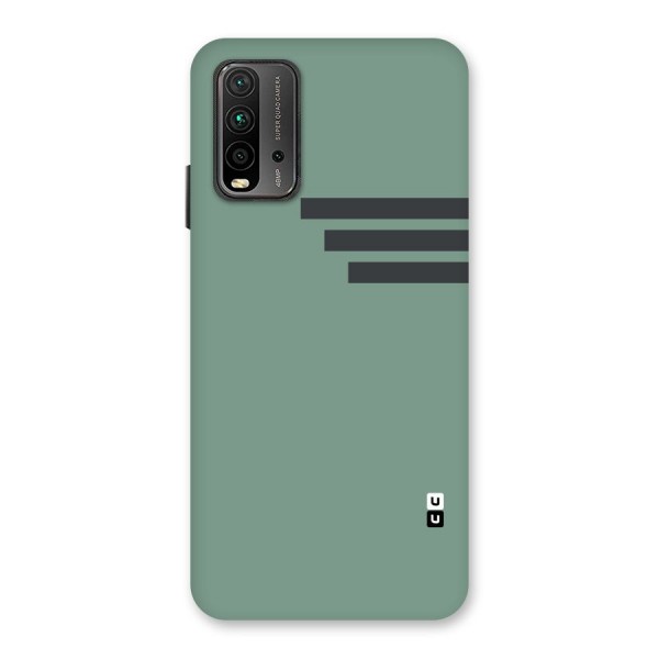 Solid Sports Stripe Back Case for Redmi 9 Power