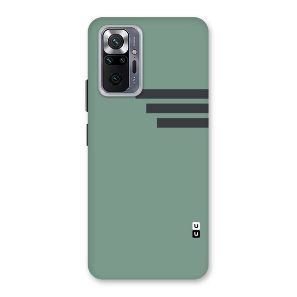 Solid Sports Stripe Back Case for Redmi Note 10 Pro