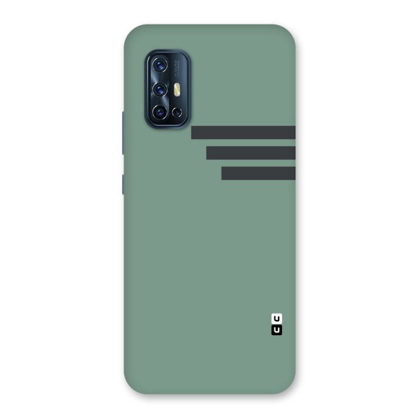 Solid Sports Stripe Back Case for Vivo V17