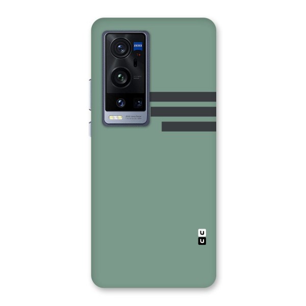 Solid Sports Stripe Back Case for Vivo X60 Pro Plus