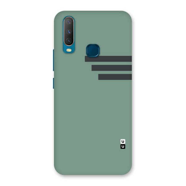 Solid Sports Stripe Back Case for Vivo Y17