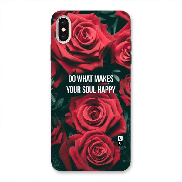 Soul Happy Back Case for iPhone XS Max