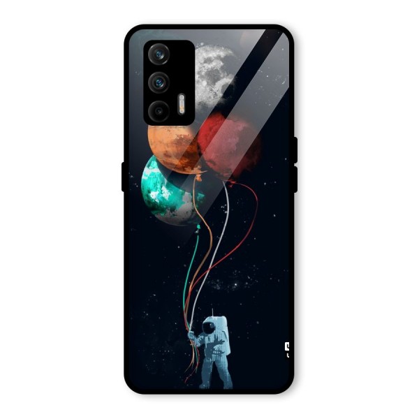 Space Balloons Glass Back Case for Realme X7 Max
