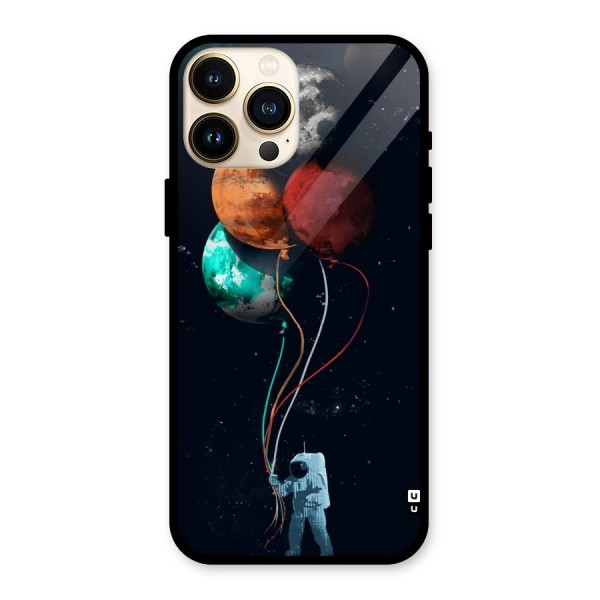 Space Balloons Glass Back Case for iPhone 13 Pro Max