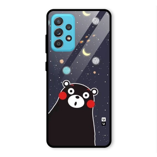 Space Bear Glass Back Case for Galaxy A52s 5G
