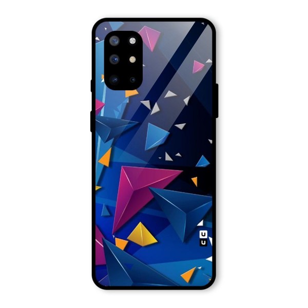 Space Colored Triangles Glass Back Case for OnePlus 8T
