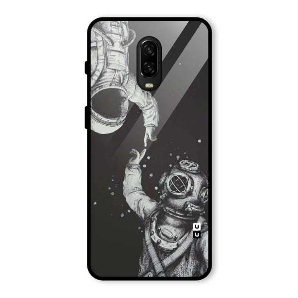 Space Meeting Glass Back Case for OnePlus 6T