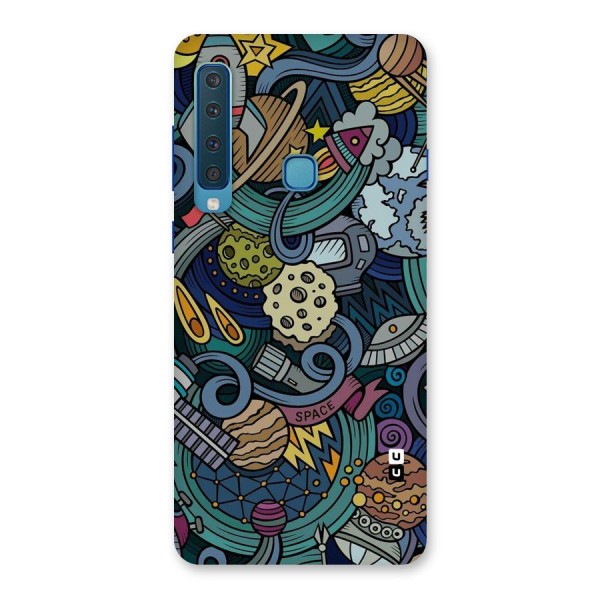 Space Pattern Blue Back Case for Galaxy A9 (2018)