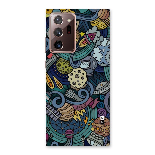 Space Pattern Blue Back Case for Galaxy Note 20 Ultra