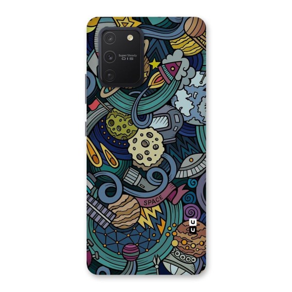 Space Pattern Blue Back Case for Galaxy S10 Lite