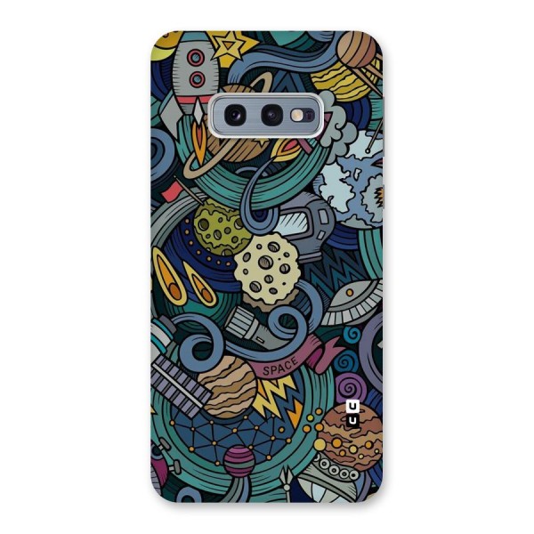 Space Pattern Blue Back Case for Galaxy S10e