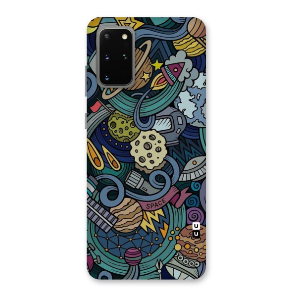 Space Pattern Blue Back Case for Galaxy S20 Plus