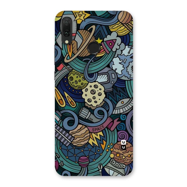 Space Pattern Blue Back Case for Huawei Y9 (2019)