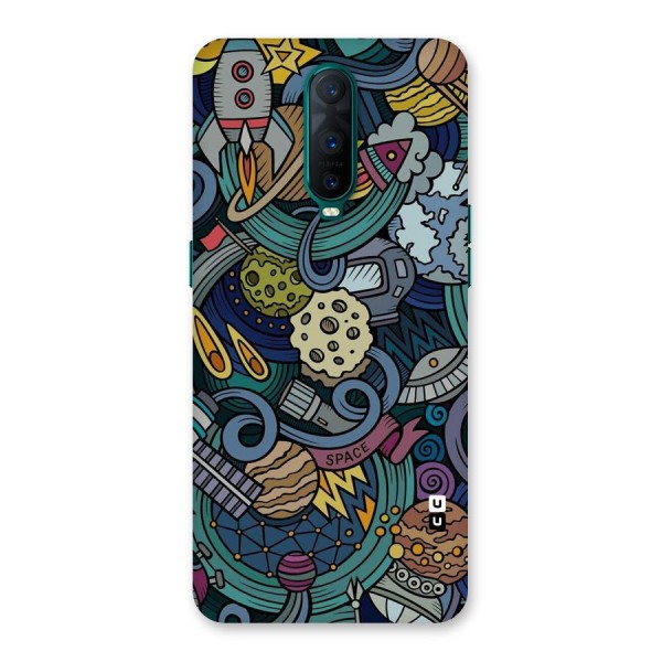 Space Pattern Blue Back Case for Oppo R17 Pro