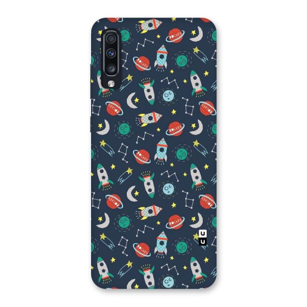 Space Rocket Pattern Back Case for Galaxy A70s