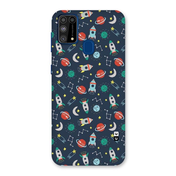 Space Rocket Pattern Back Case for Galaxy M31