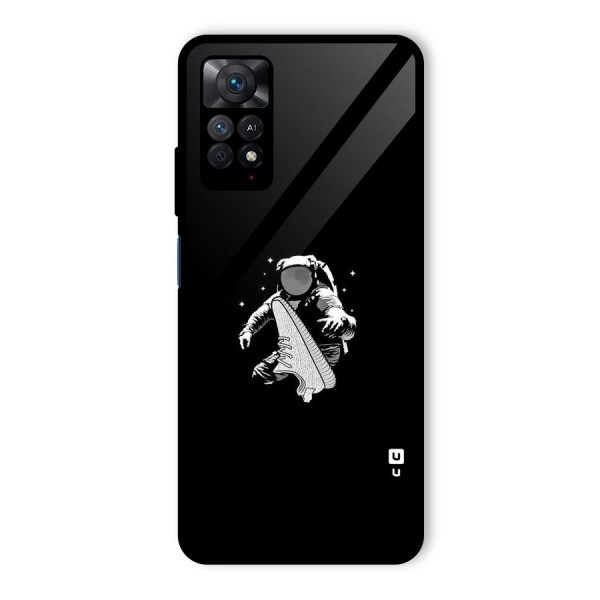 Space Shoe Glass Back Case for Redmi Note 11 Pro Plus 5G