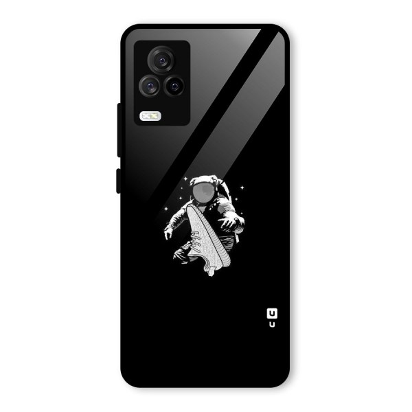 Space Shoe Glass Back Case for Vivo iQOO 7 Legend 5G