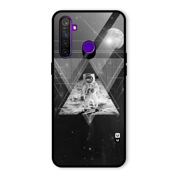 Space Triangle Abstract Glass Back Case for Realme 5 Pro