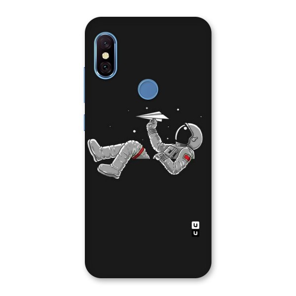 Spaceman Flying Back Case for Redmi Note 6 Pro