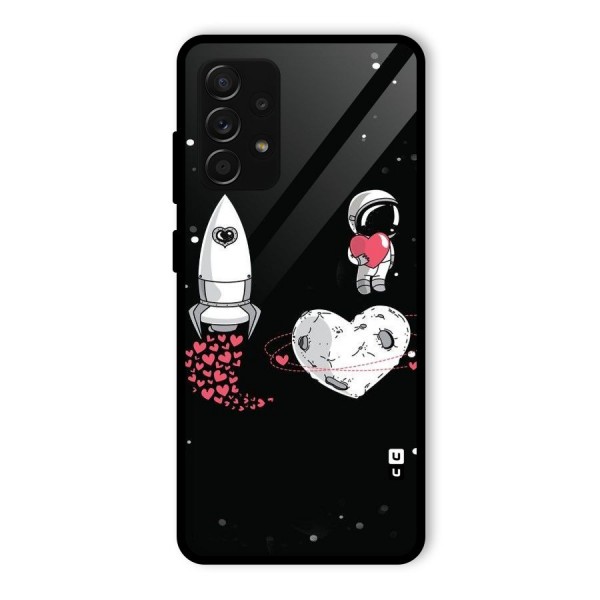 Spaceman Love Glass Back Case for Galaxy A53 5G