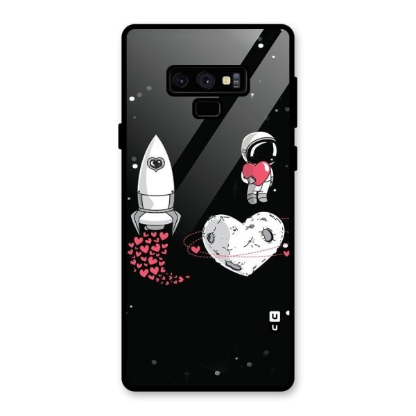 Spaceman Love Glass Back Case for Galaxy Note 9