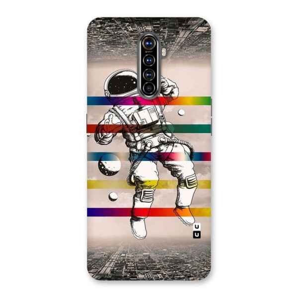 Spaceman Rainbow Stripes Back Case for Realme X2 Pro