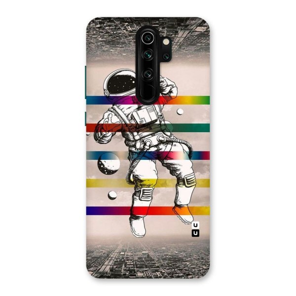 Spaceman Rainbow Stripes Back Case for Redmi Note 8 Pro