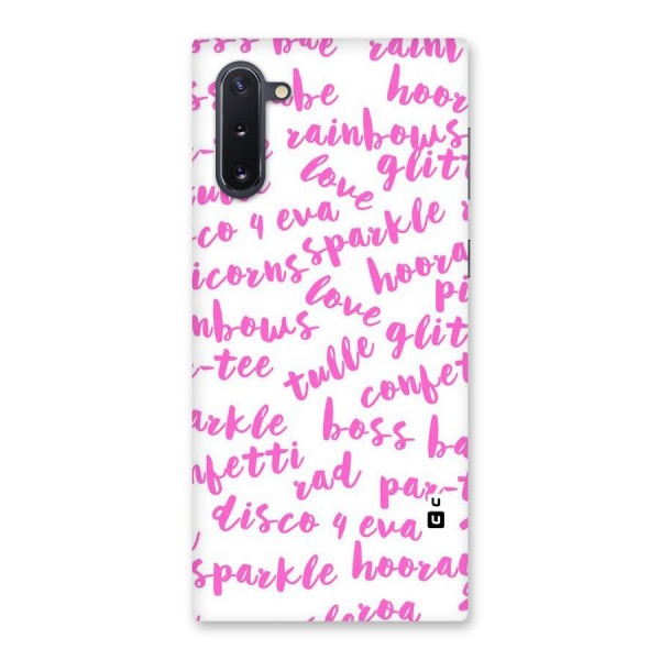 Sparkle Love Back Case for Galaxy Note 10