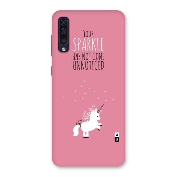 Sparkle Not Unnoticed Back Case for Galaxy A50