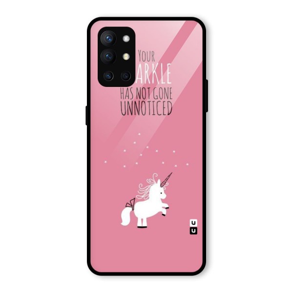 Sparkle Not Unnoticed Glass Back Case for OnePlus 9R
