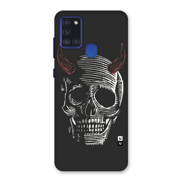 Spooky Face Back Case for Galaxy A21s