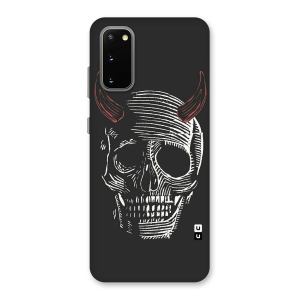 Spooky Face Back Case for Galaxy S20